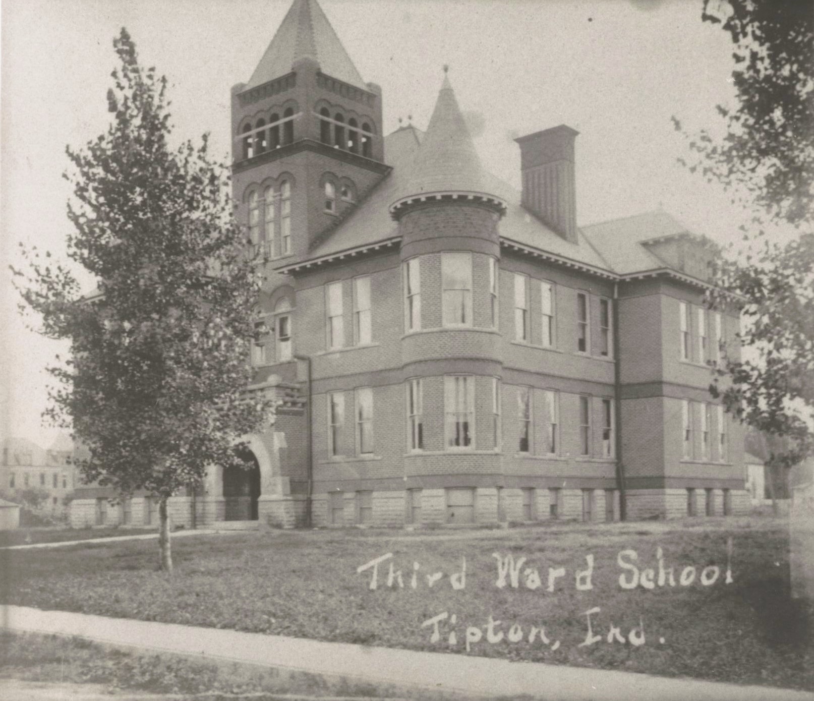 Third Ward School nearly had the look of an old castle or church with its pointed towers. It has gorgeous architecture.